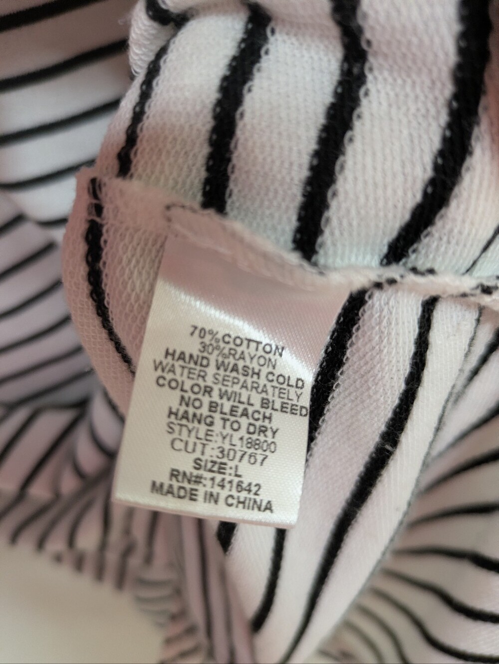 Striped Back-Detail Shift Dress - Black/White - Picture 7 of 10